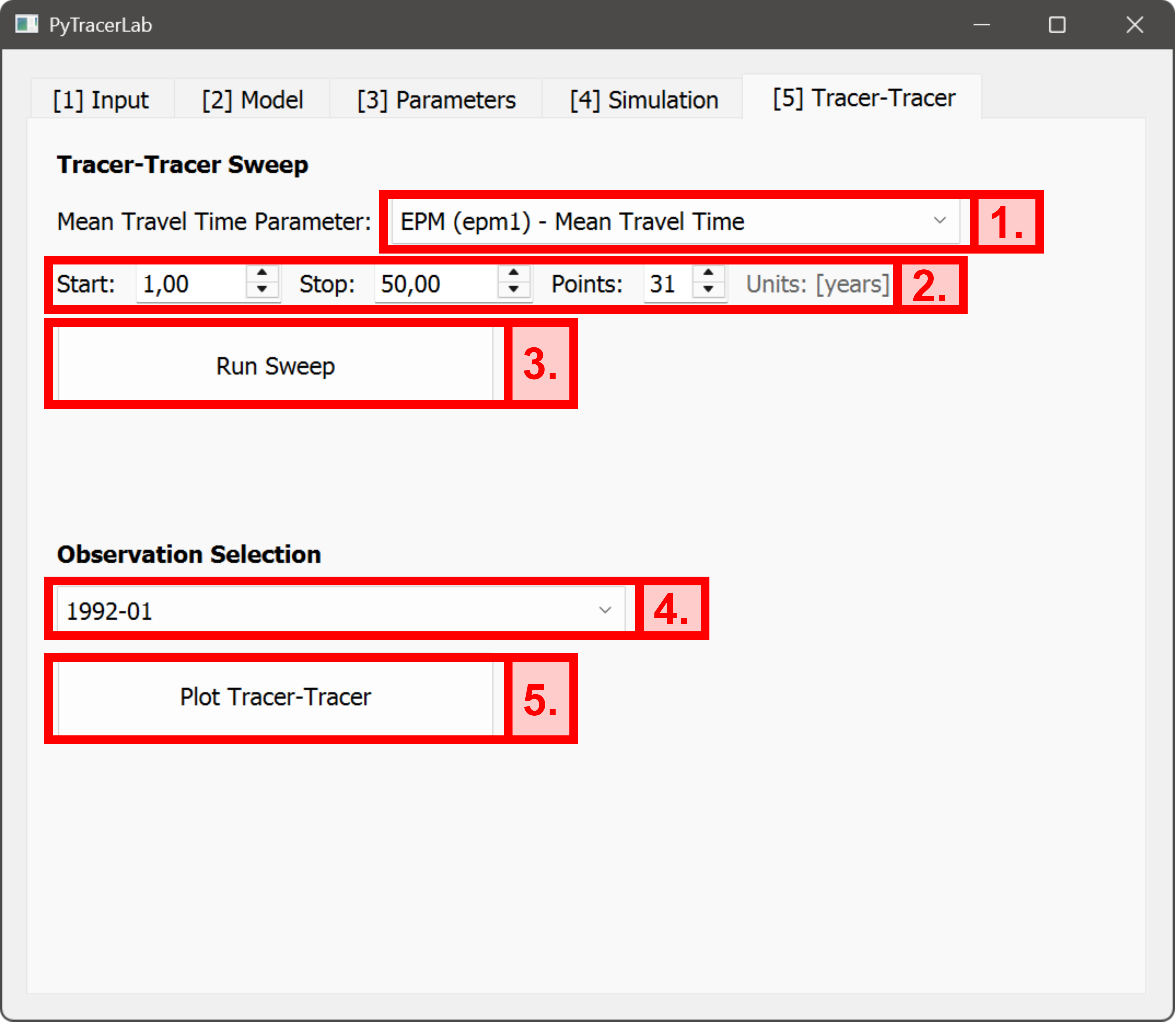 An image of the Tracer-Tracer Tab.