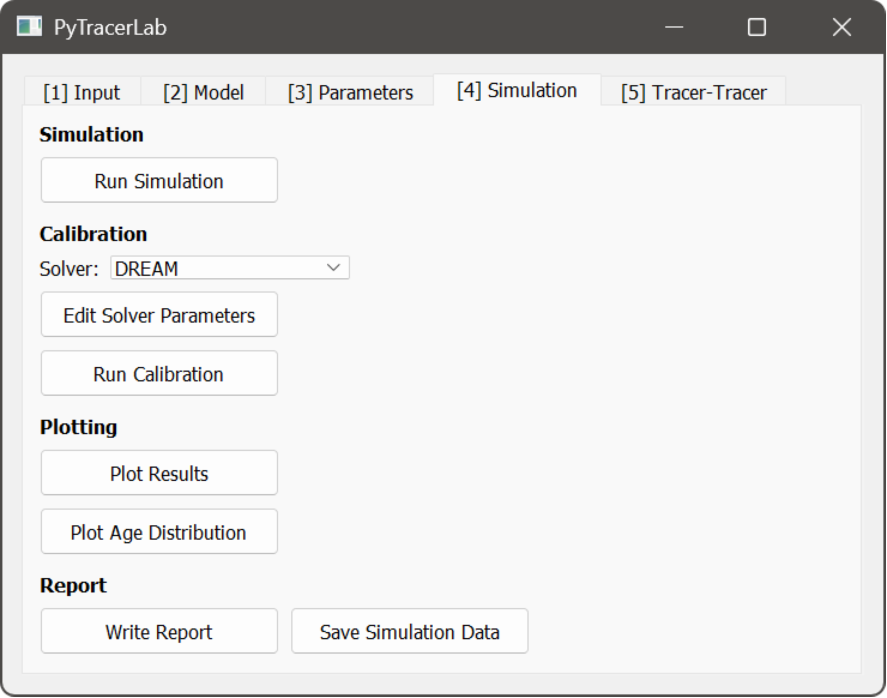 An image of the Simulation Tab.